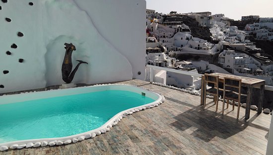 Vista de la piscina privada 