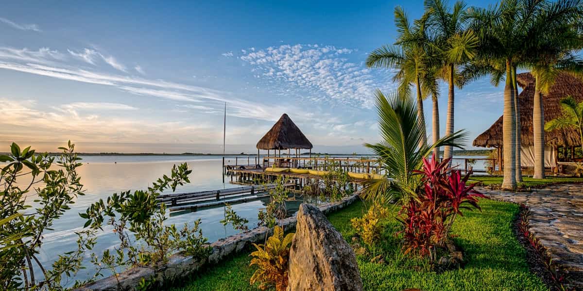 Hotel con vista a la laguna de Bacalar