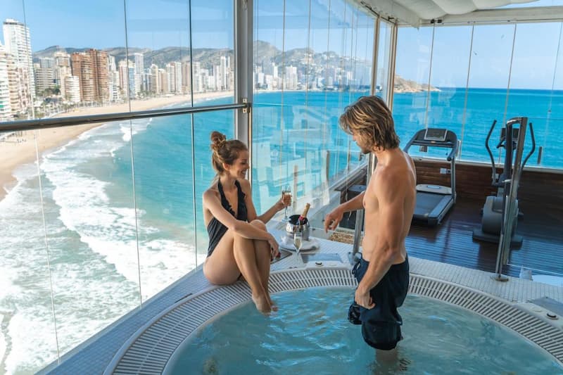 Vistal al mar desde el Hotel Boutique Villa Venecia