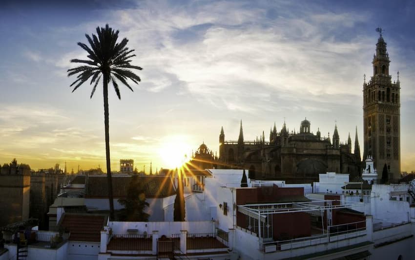 Vistas a la Giralda desde el Hotel Palacio Alcazar