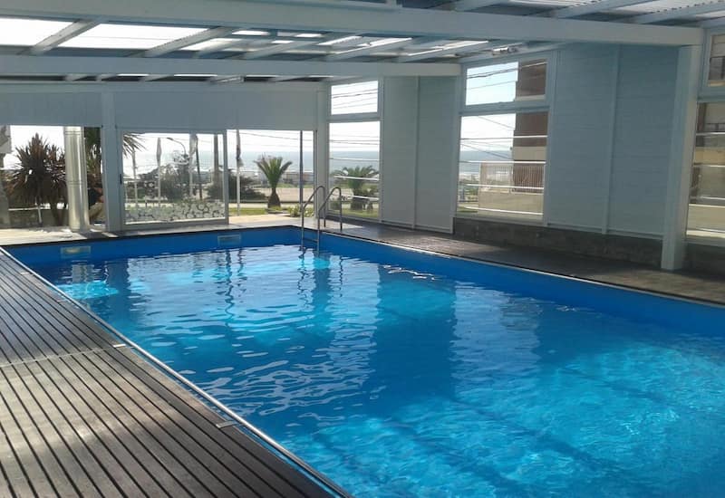 Pileta climatizada del Grand Hotel Santa Teresita