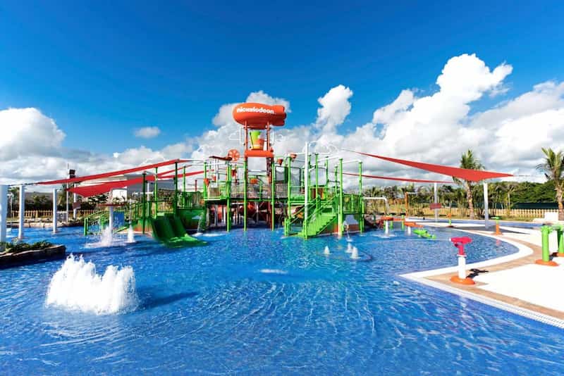 Zona de juegos de agua en el Nickelodeon Resort Punta Cana