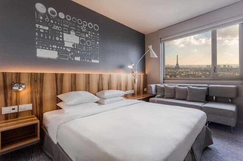 Vistas a la Toore Eiffel desde la habitación del hotel Hyatt Regency Paris Etoile