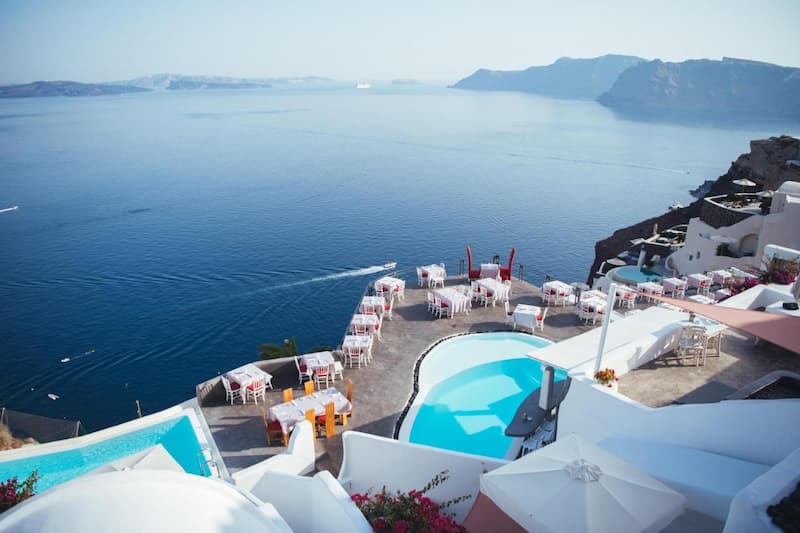 Vistas al mar desde el Andronis Boutique Hotel