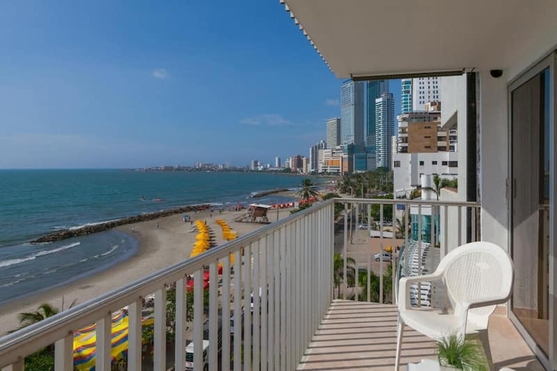 vista al mar desde el Hotel Capilla del Mar