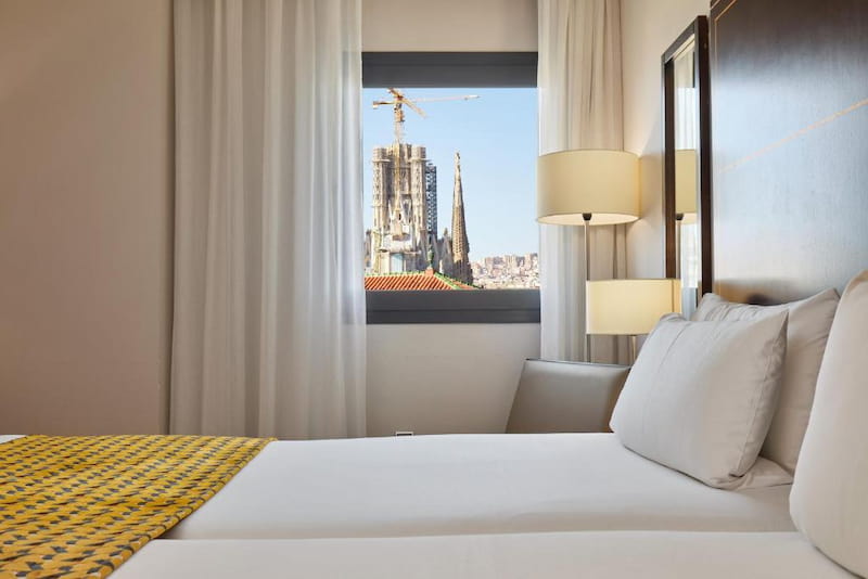 Vistas a la Sagrada Familia desde el hotel Eurostars Monumental 