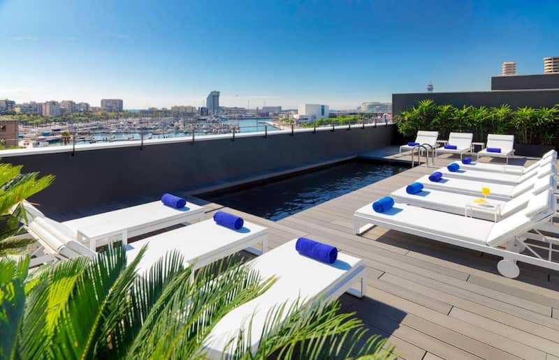 Vistas al puerto de barcelona desde el hotel H10 Port Vell