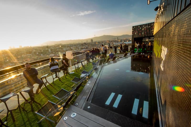 Vistas desde la terraza del Hotel Barceló Raval