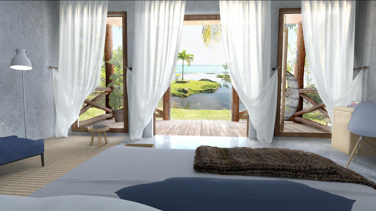 Hotel La Albarina, un hotele en la orilla de la laguna Bacalar