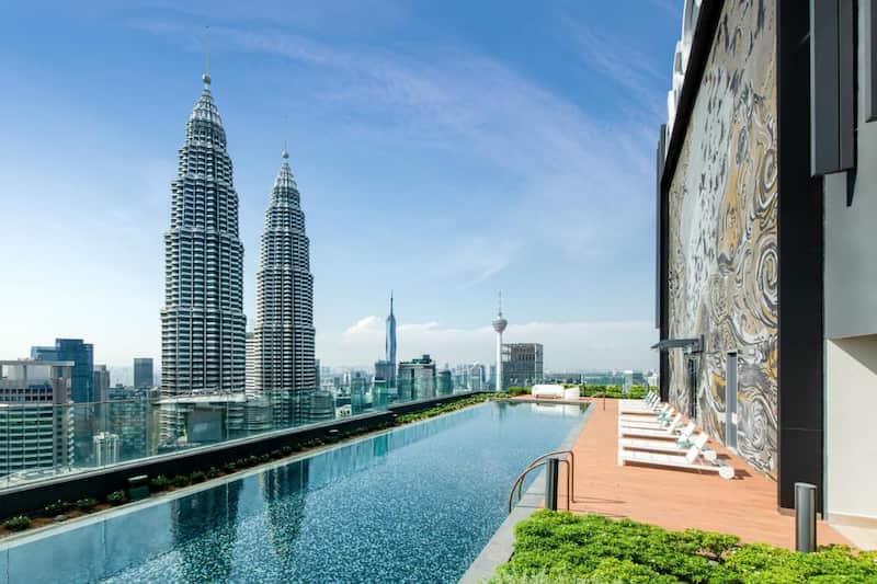PISCINA INFINITA DEL HOTEL Ascott Star KLCC