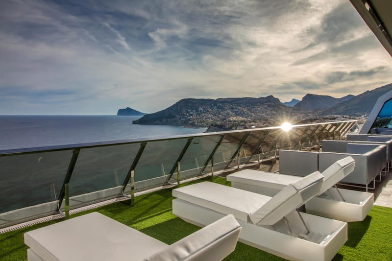 Vistas al mar desde el hotel ESTIMAR Calpe Suitopia