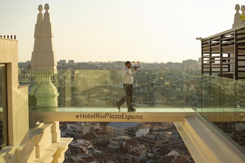 Vistas a Madrid desde el Hotel Riu Plaza España