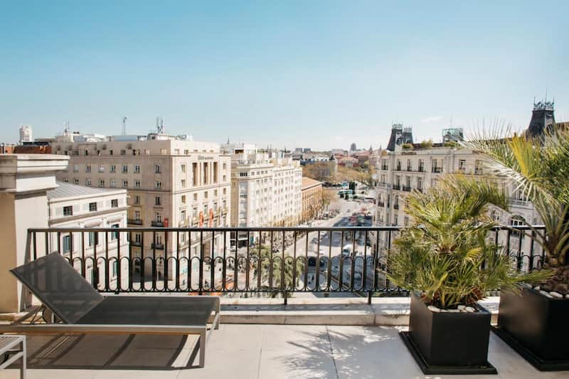 Vistas a Madrid desde el Hotel Villa Real