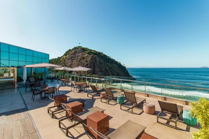 Vistas al mar desde el Arena Leme Hotel