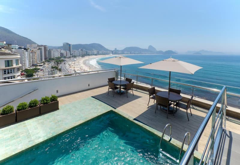 Vistas al mar desde el Orla Copacabana Hotel