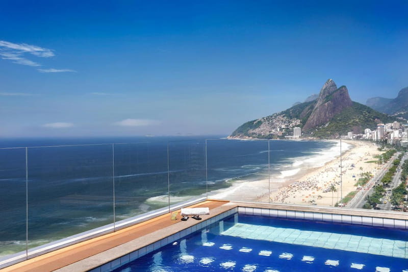 Vistas al mar desde la terraza del Sol Ipanema Hotel