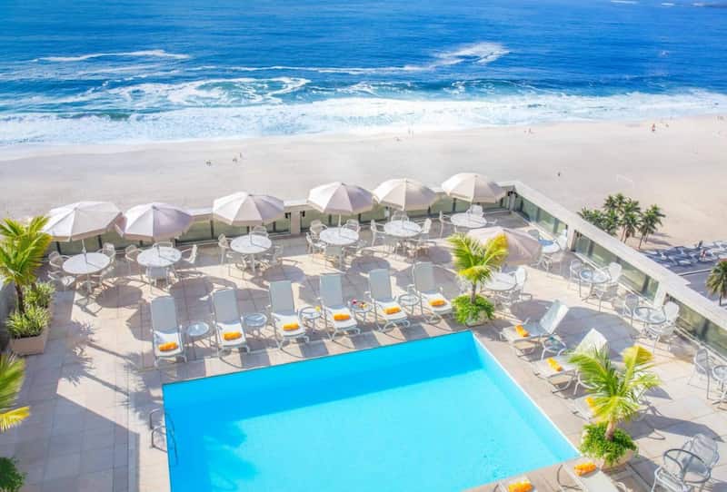 Vistas al mar desde la terraza del hotel Windsor Excelsior Copacabana